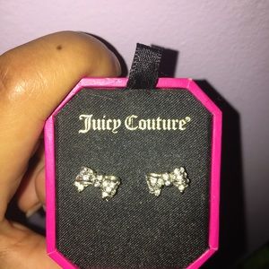 Juicy Couture Rhinestone Bow Studs
